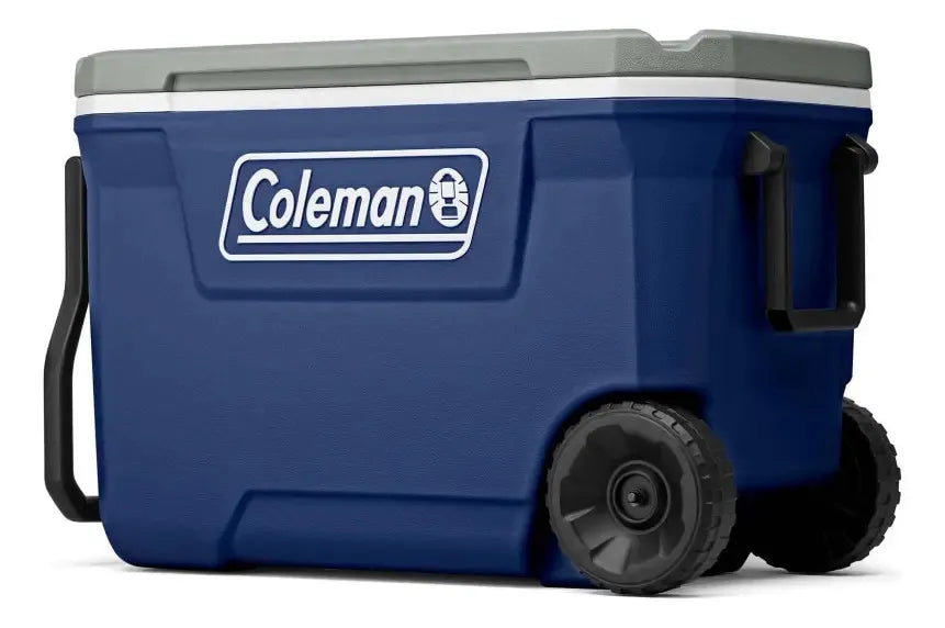Hielera 62 Qt/58 Lts Con Ruedas Azul Gris Coleman 2179153