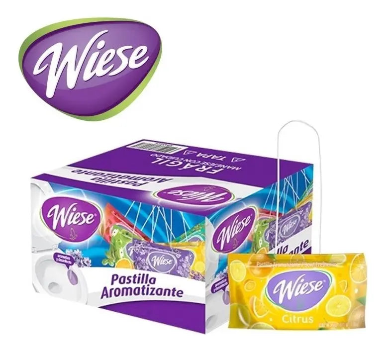 Wiese Pastilla Aromatizante Para Baño 50g Caja C/20 Piezas