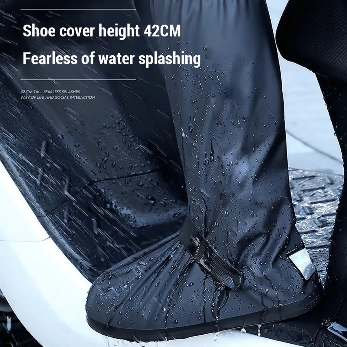 Rain Shoe Cover High Tube Pvc Waterproof Covers Reusable