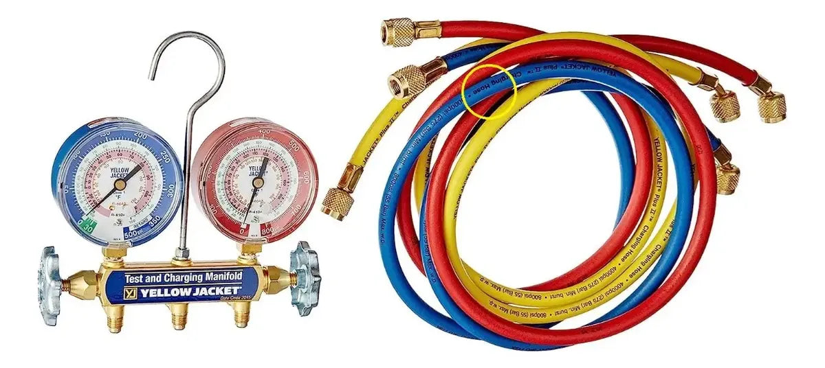 Juego Manometros Refrigeracion Manifold R410 R22 R404 42004
