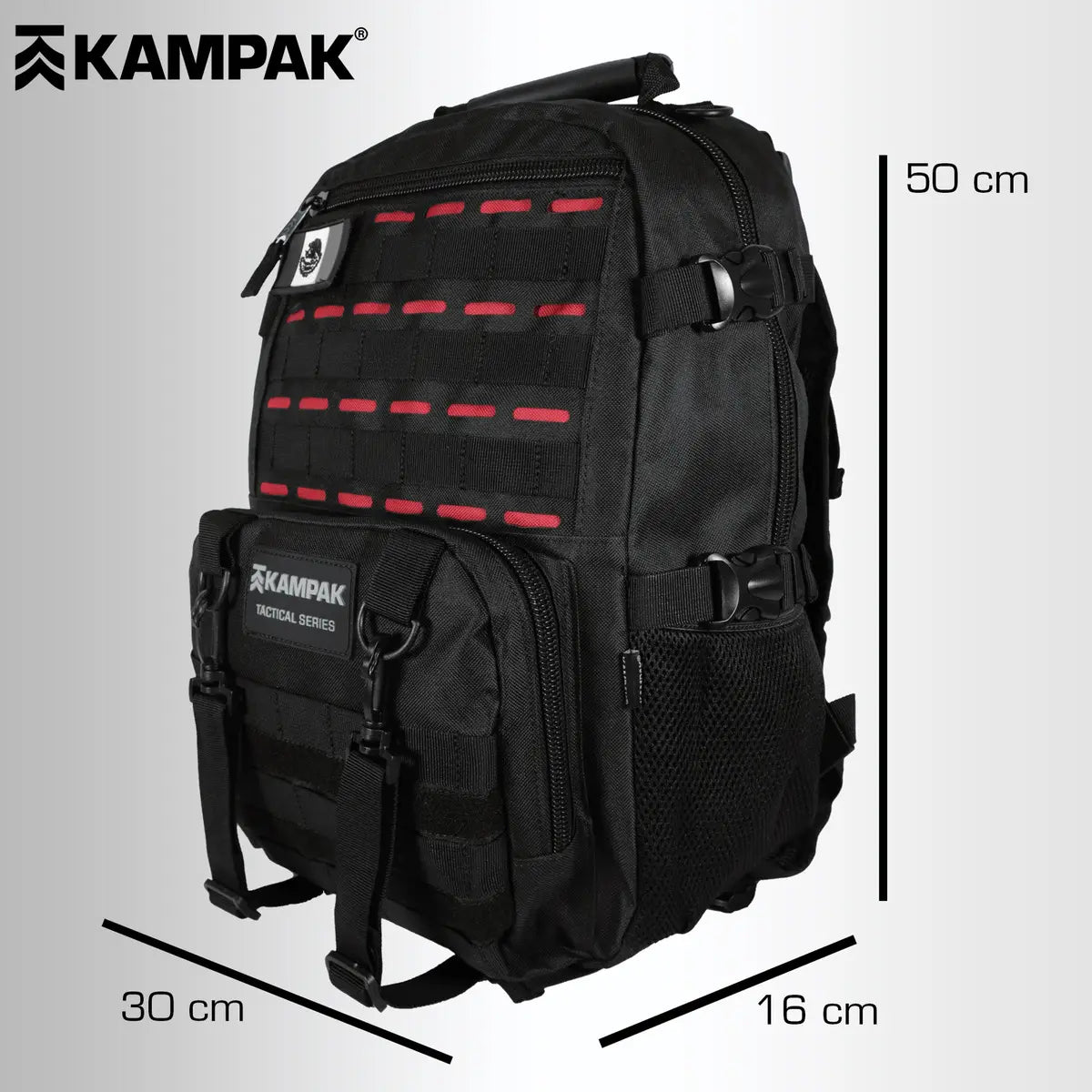 Super Mochila Kampak Ep40 Multiusos P/ Laptop Ajustable Color Negro