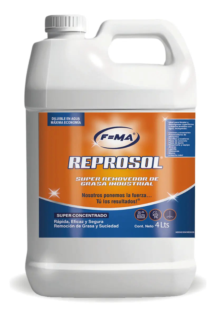Desengrasante Industrial FMA REPROSOL 100% Concentrado de 4 L