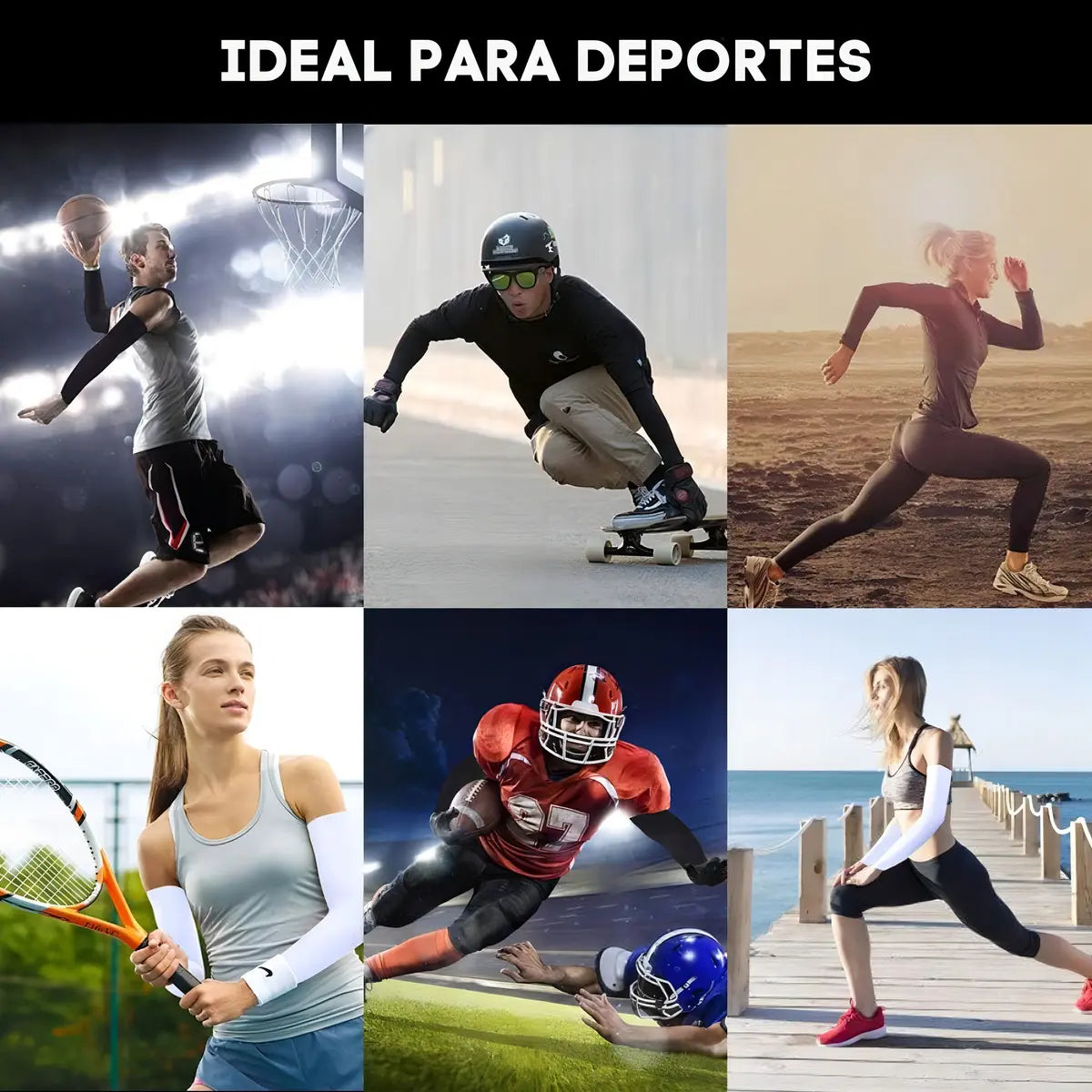 Mangas Protectoras UV Universo en Linea para Deportes Al Aire Libre