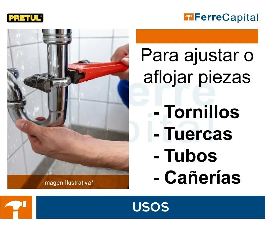 Llave Stilson 18 Cuerpo De Hierro Maleable, Pretul