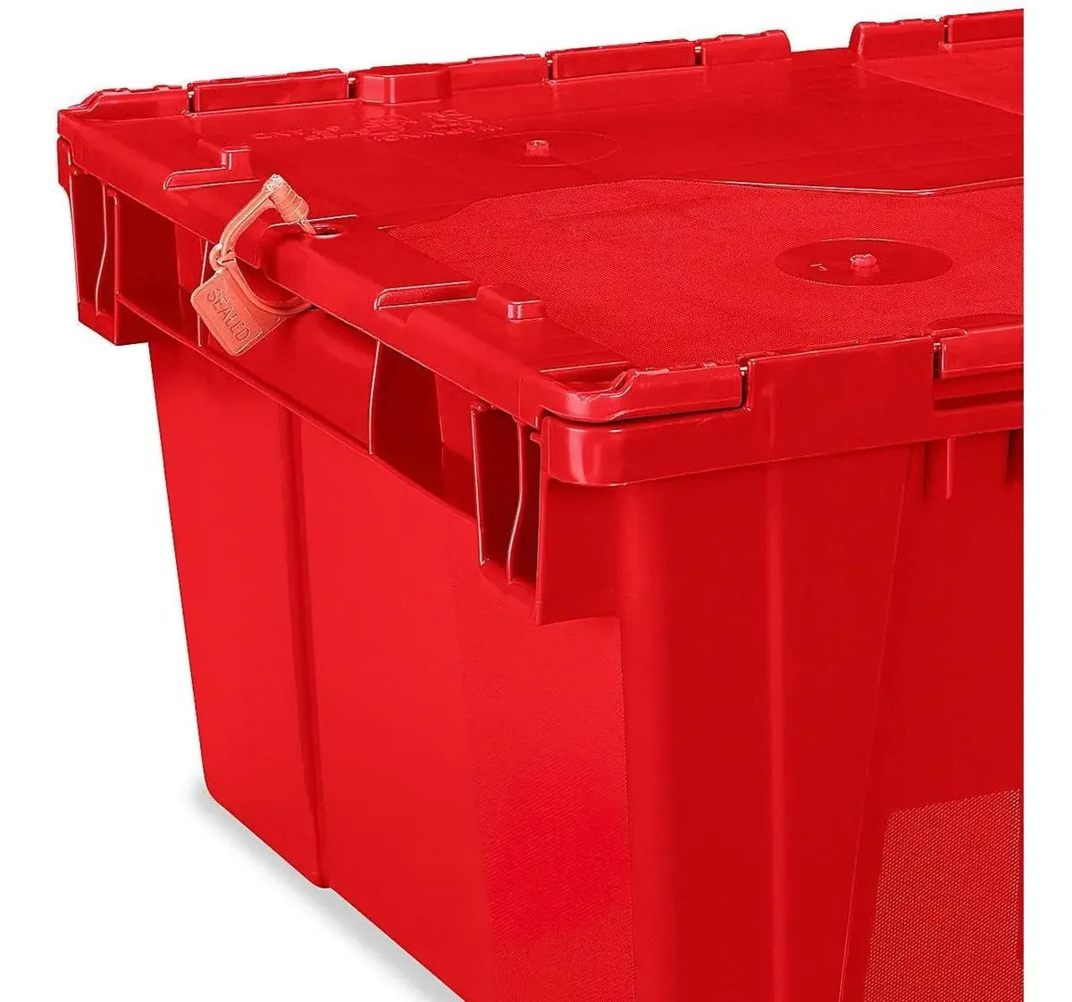 Contenedores Plásticos De Almacen - 51x36x21cm, Rojo - 3/paq