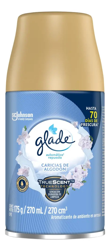 Repuesto Para Aromatizante Glade Caricias De Algodón Repuesto 175g