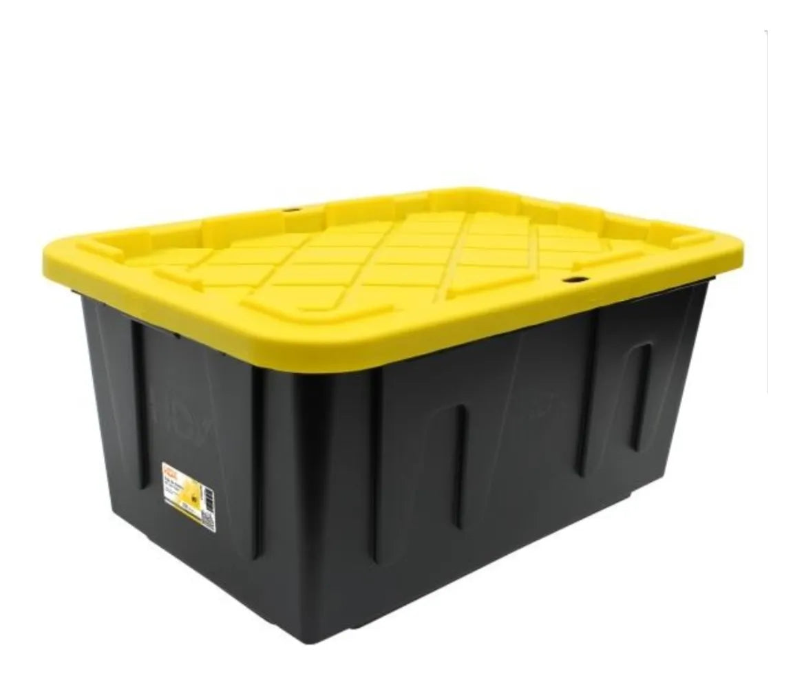 Caja De Plástico De Uso Rudo Negra Hdx 102l