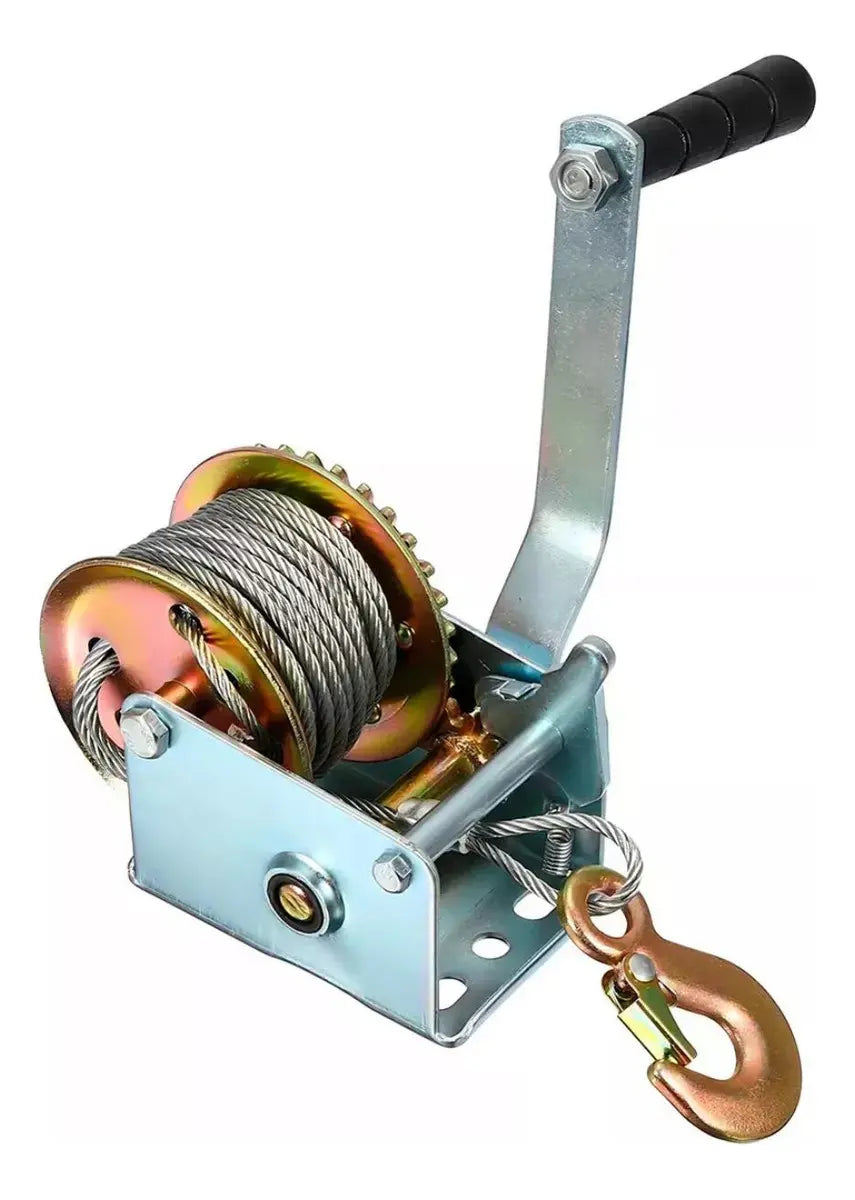 Malacate Manual Apm1000lb Portatil 1000lbs Con Cable 7m