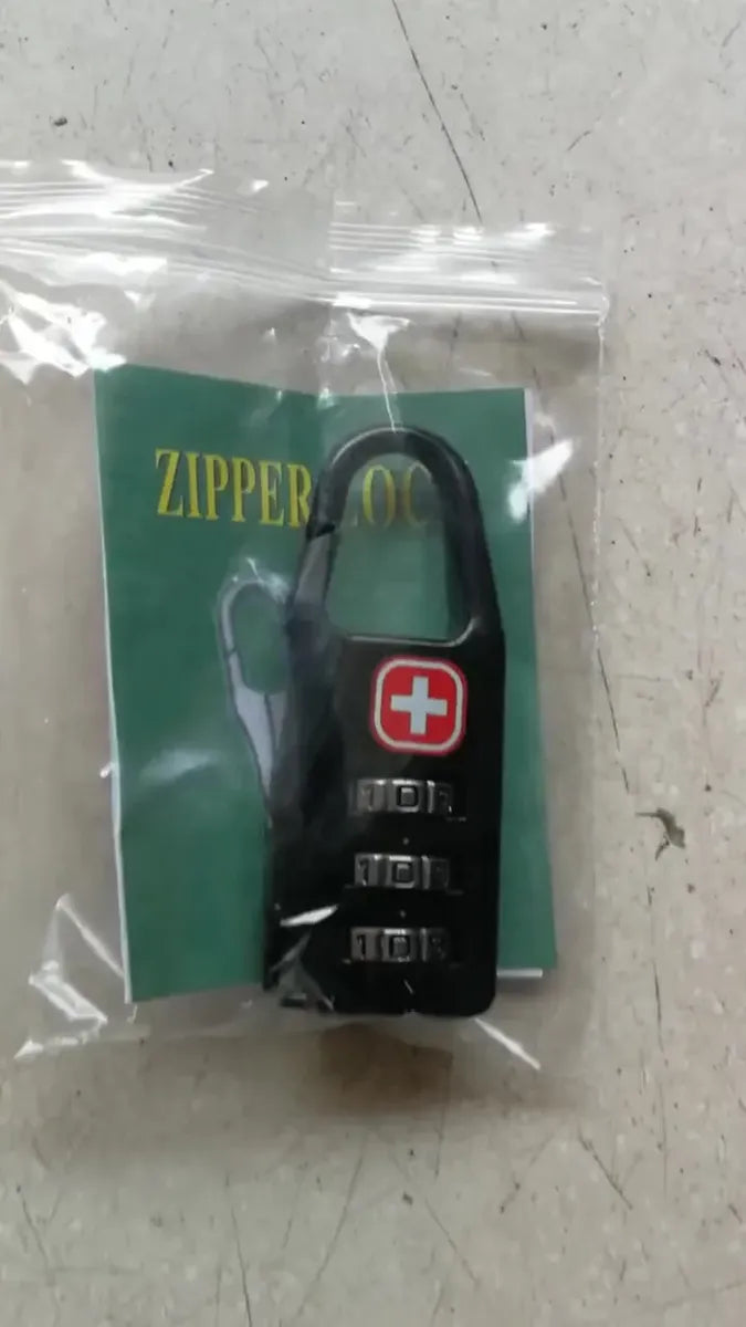 Candado Clave Swiss Negro RUBEN ARMANDO Para Maletas Mochilas