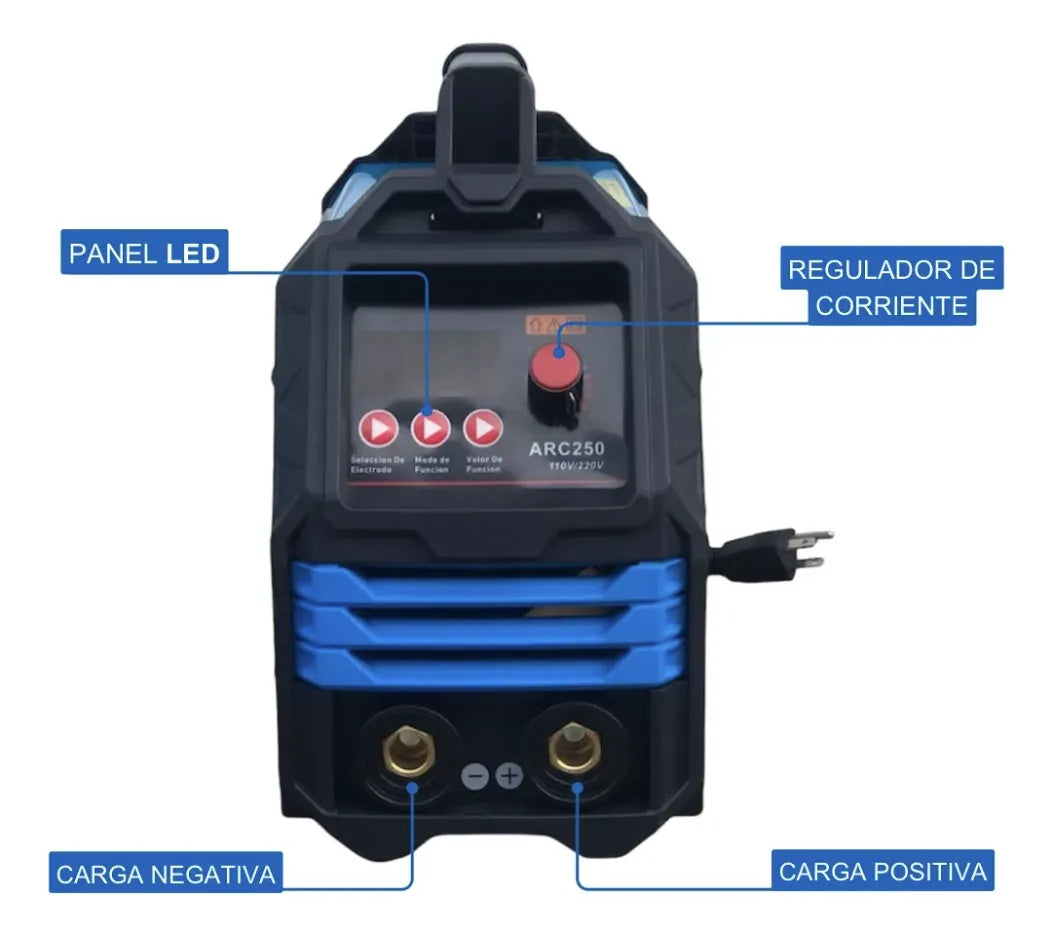 Maquina De Soldar Industrial De 250 Amp, Inversor 110v/220v