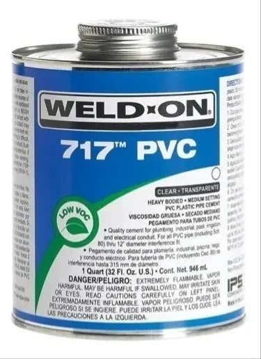 Pegamento Pvc 717 Transparente Weld On 1/2 Litro