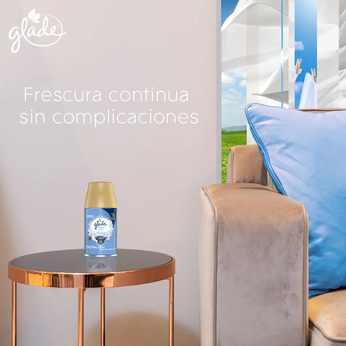 Repuesto Para Aromatizante Glade Caricias De Algodón Repuesto 175g