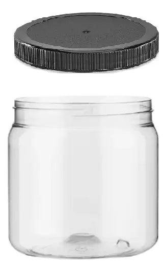 10 Botes De Plástico 500ml Con Tapa Para Almacenar