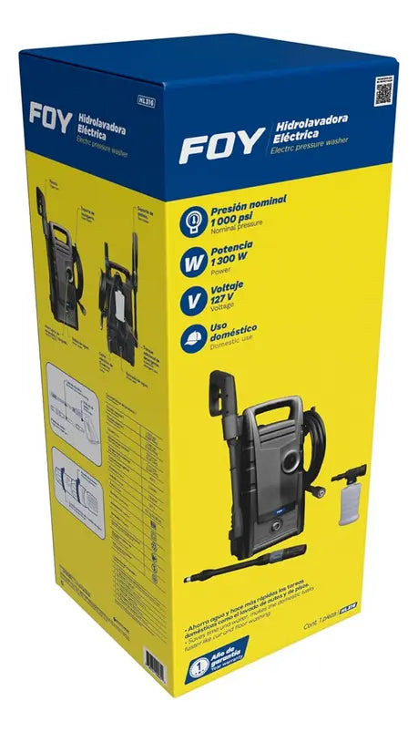 Hidrolavadora Eléctrica 1300 W Foy Hl316