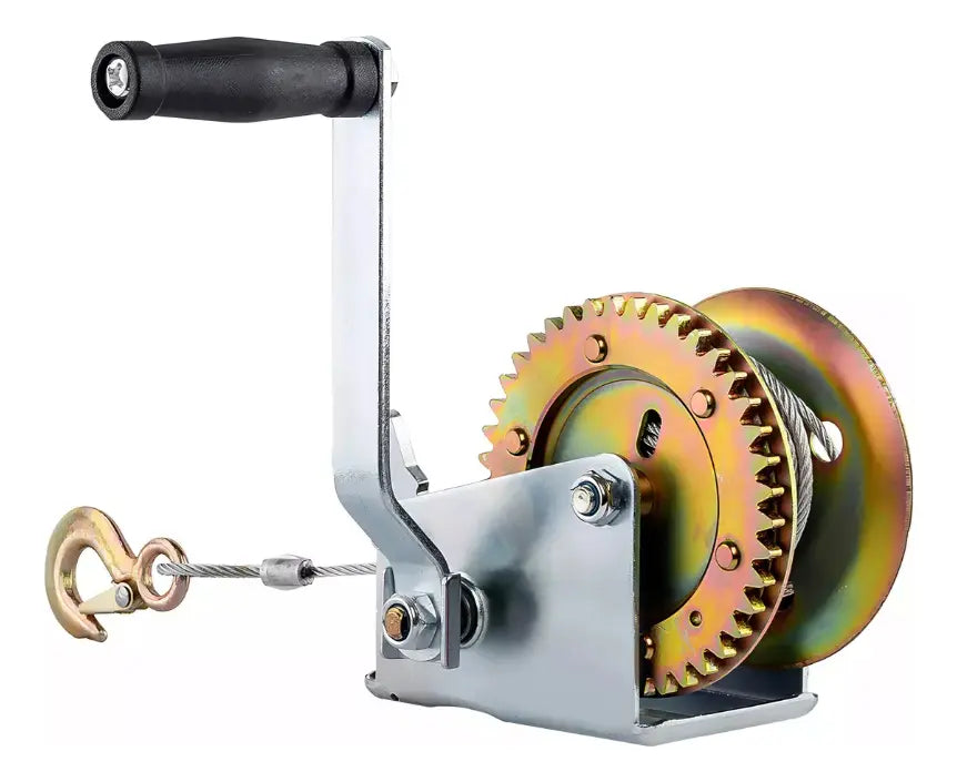 Malacate Manual Apm1000lb Portatil 1000lbs Con Cable 7m
