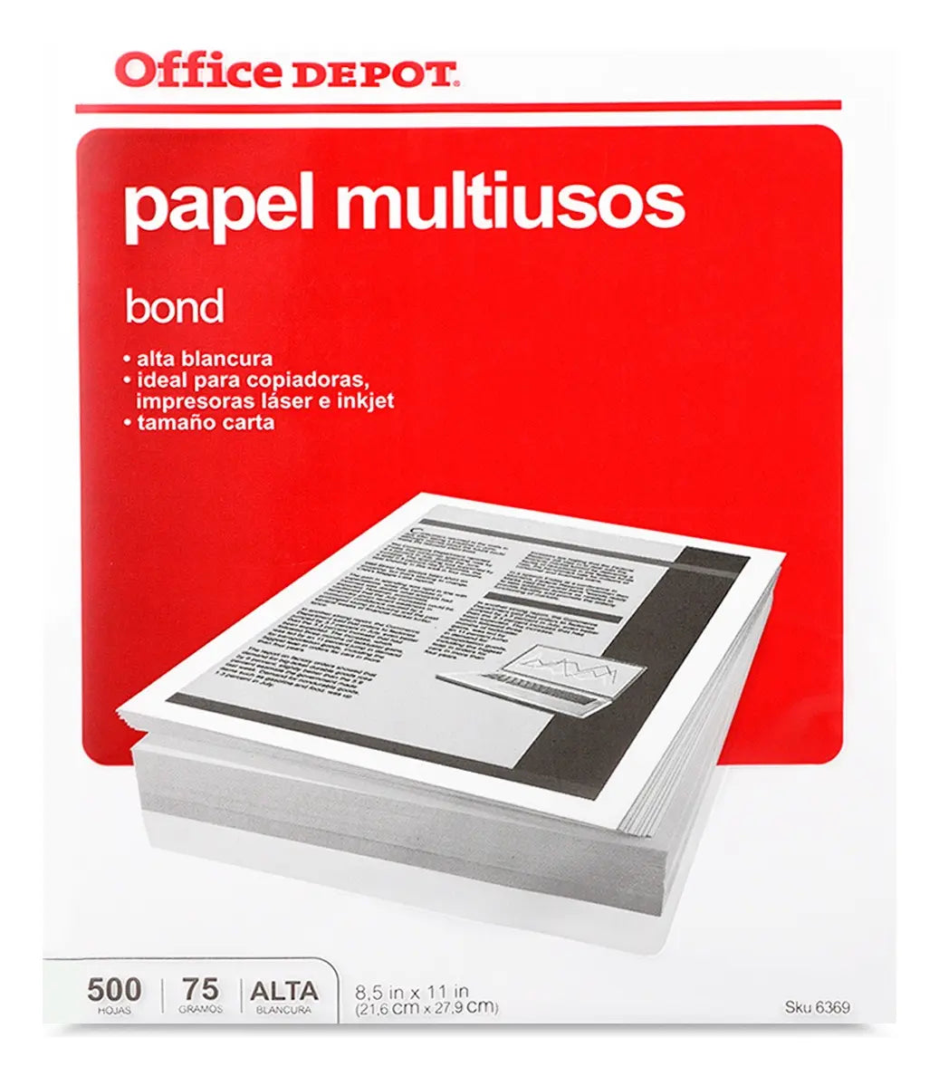 Caja De Papel T/carta 5000 Hojas Office Depot