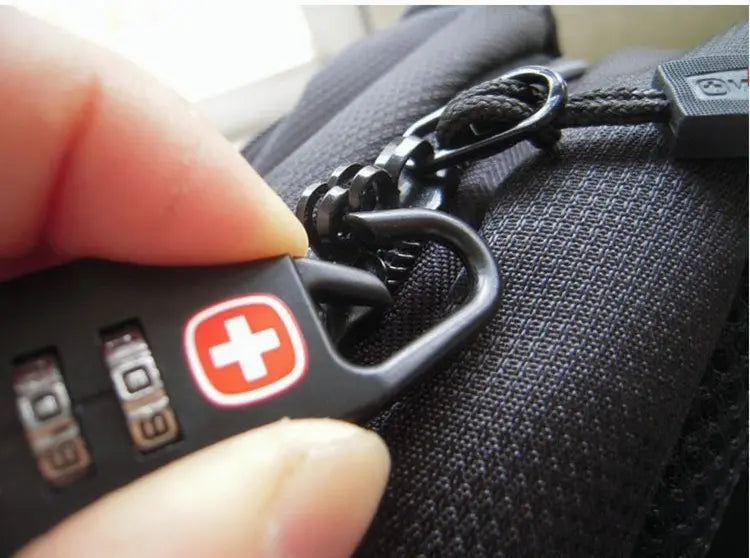 Candado Clave Swiss Negro RUBEN ARMANDO Para Maletas Mochilas
