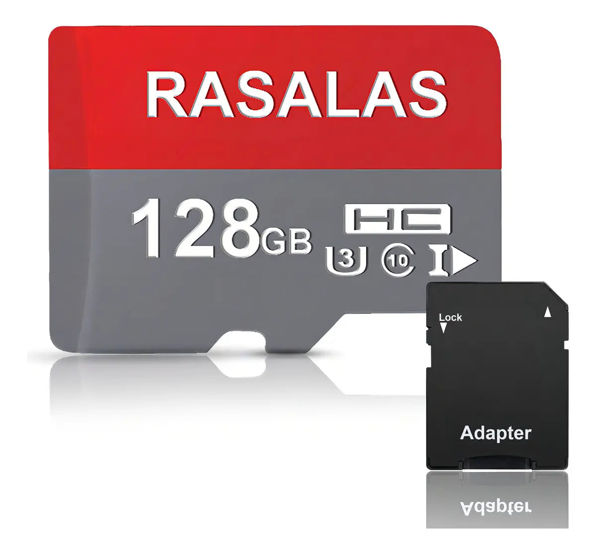 Tarjeta micro SD 128GB Rasalas UHS-I Clase 10 con Adaptador 90MB/s
