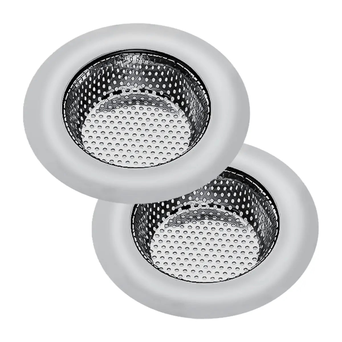 2 Pzs Coladora De Fregadero Tarja De Cocina En Acero Inoxidable 9 Cm, Rejilla Para Atrapar Restos De Comida. Fácil De Co