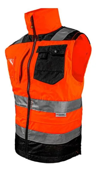 Chaleco Impermeable De Alta Visibilidad Naranja Berserker