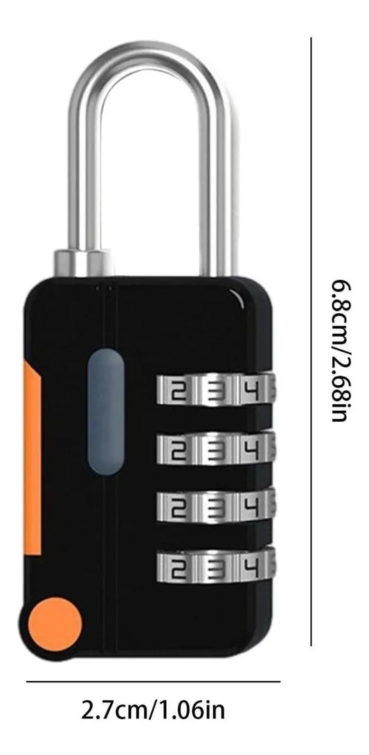 Candado De Combinación 4 Dígitos Mini Locker Seguridad