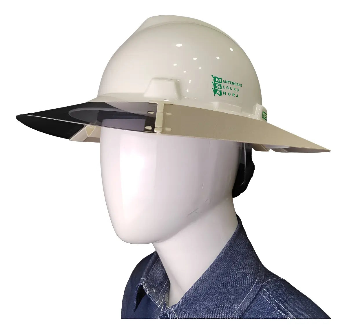 Kit Msa Casco Ala Ancha V-gard Y Visera Para Casco Ala Ancha