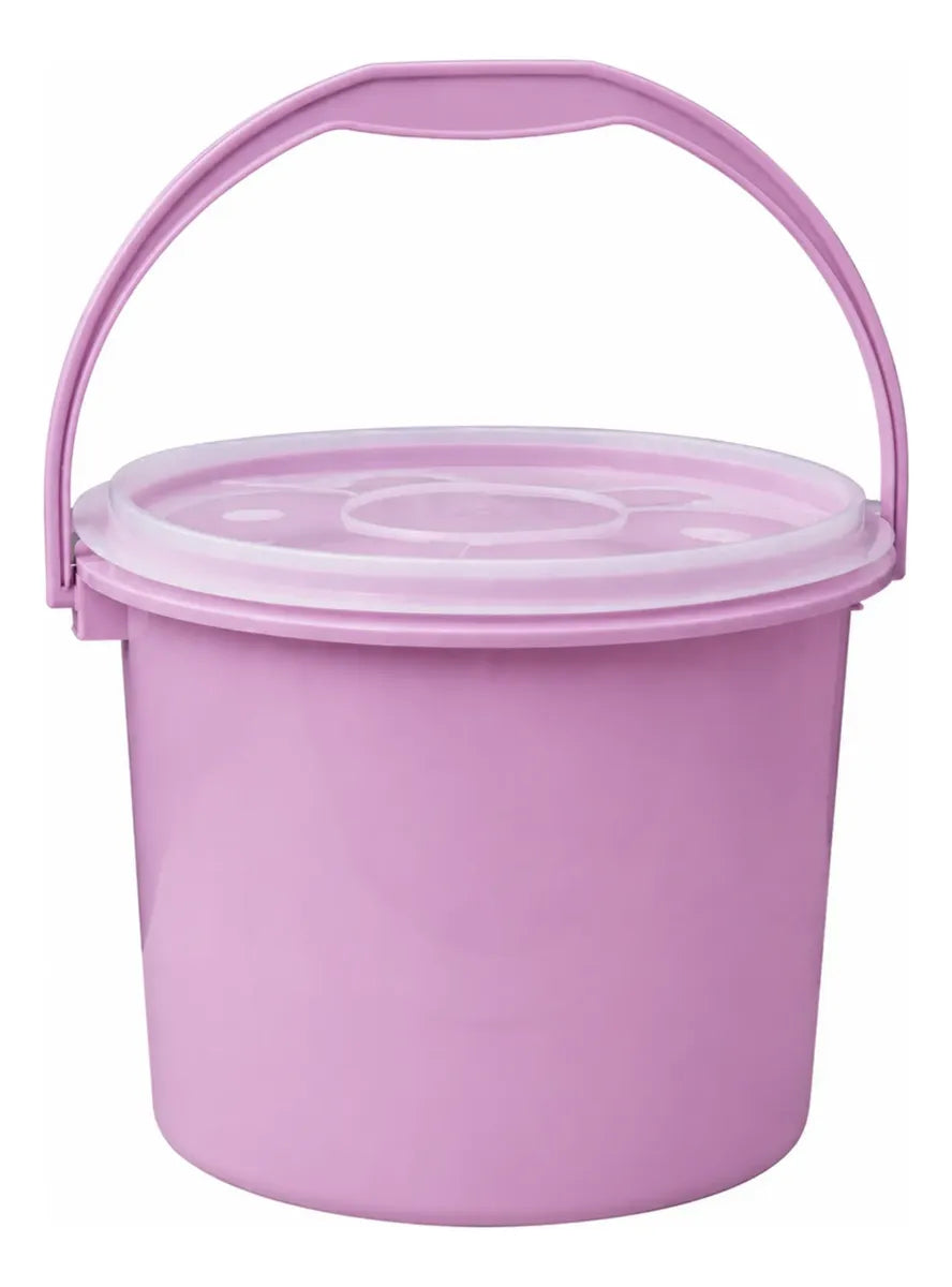 Cubeta Bote Lechero Con Tapa 6 Litros Plastico Hogar Cocina