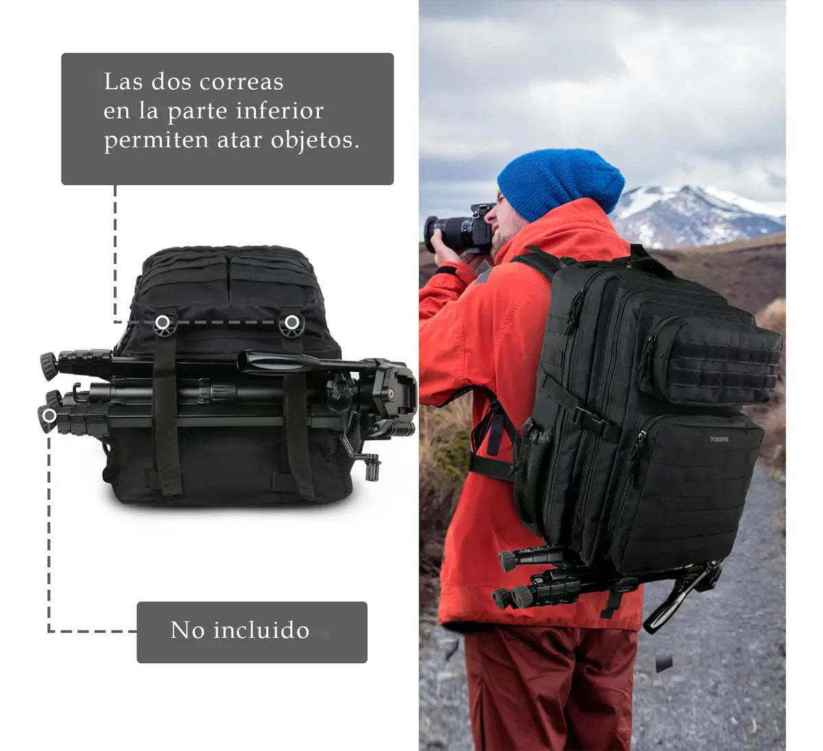 Mochilas Para Camping Mochila Táctica Mochila Para Laptop 17.3 Pulgadas De Viaje Impermeable Multifuncional Para Exterio