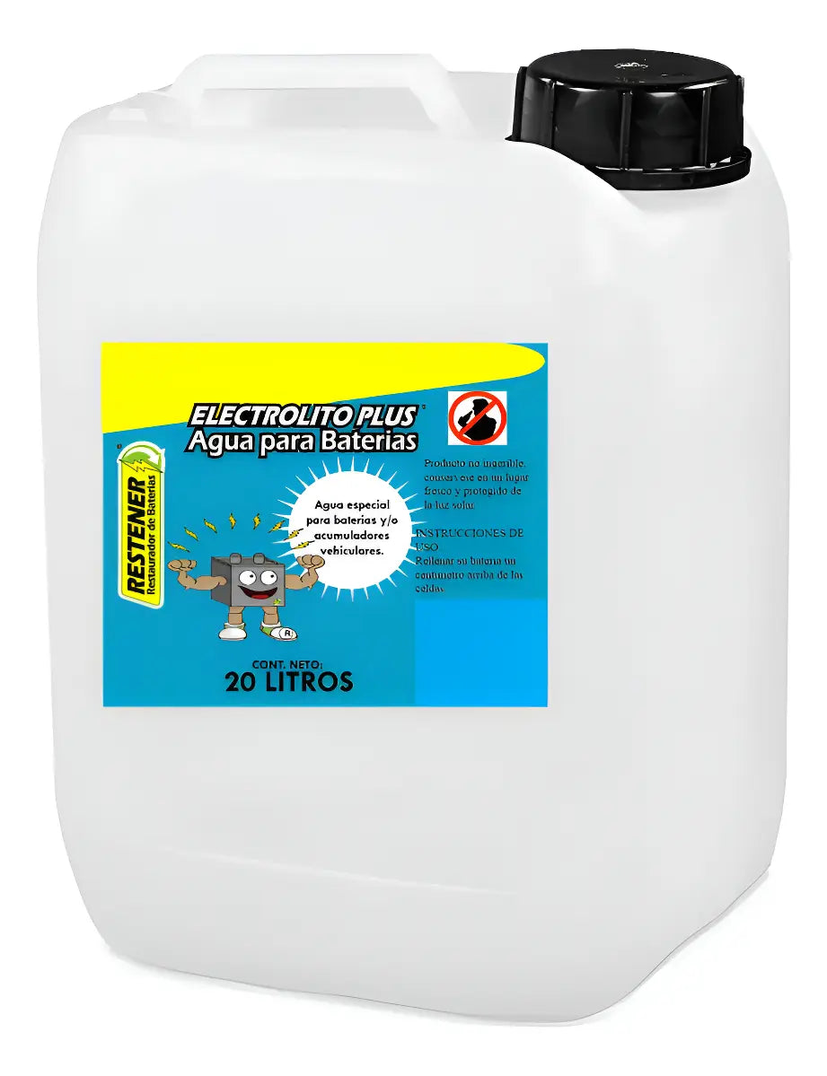 Agua Para Baterías Restener 20 Litros