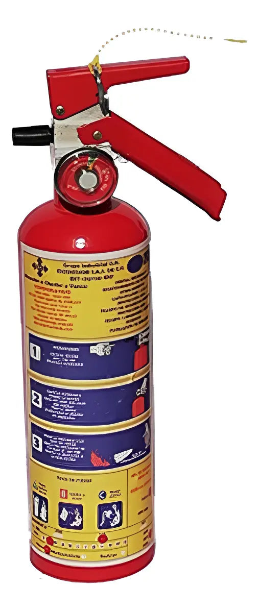 Kit Extintor Para Coche 1kg Pqs Carta Responsiva Y Curso