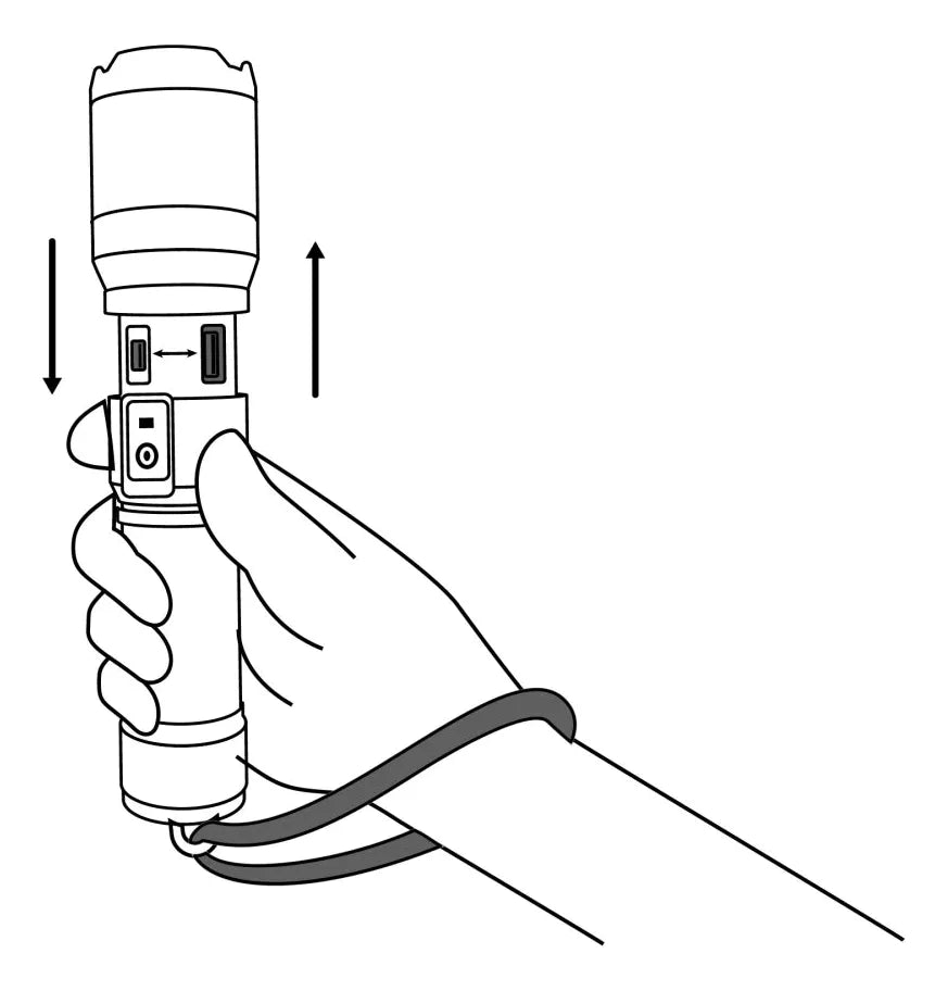 Linterna Led Recargable De Aluminio 670 Lm