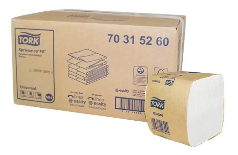 Tork Xpressnap® Fit Blanca Universal 18 Paq / 240 Piezas