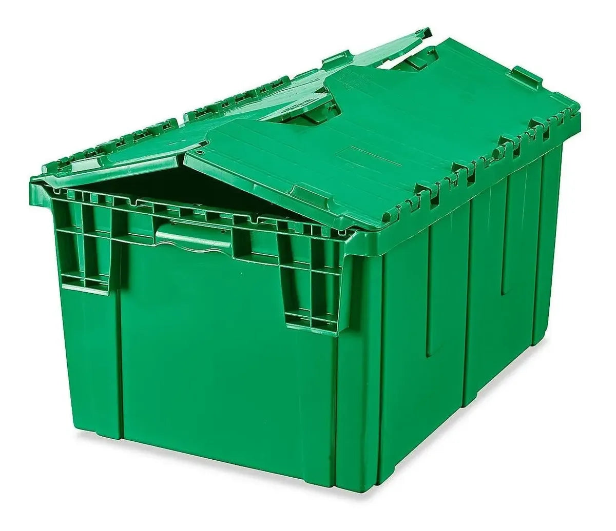 Contenedores Plásticos De Almacen - 66x48x36cm, Verde -3/paq
