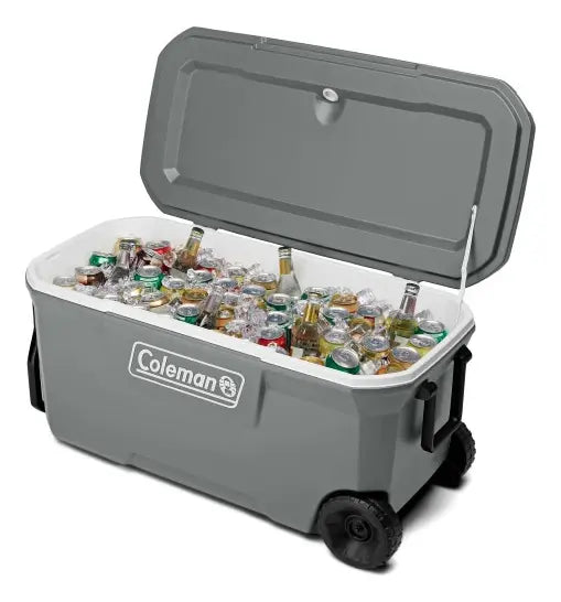 Nevera Con Ruedas Coleman Azul 62 Cuartos Galón Wheeled Coolers