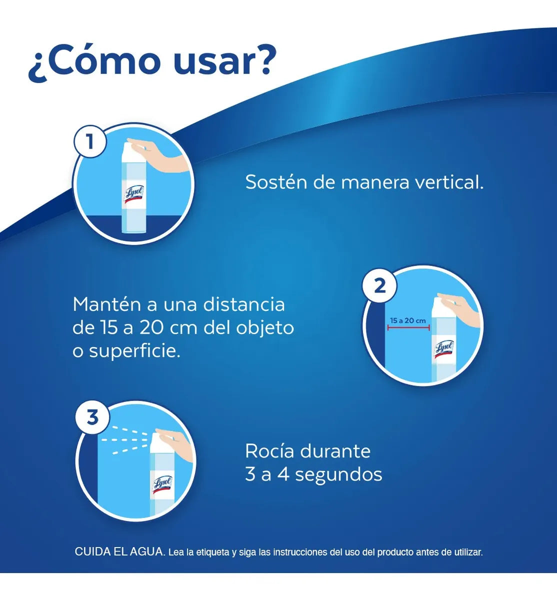 Limpiador Lysol Lysol Desinfectante Spray naranja en aerosol