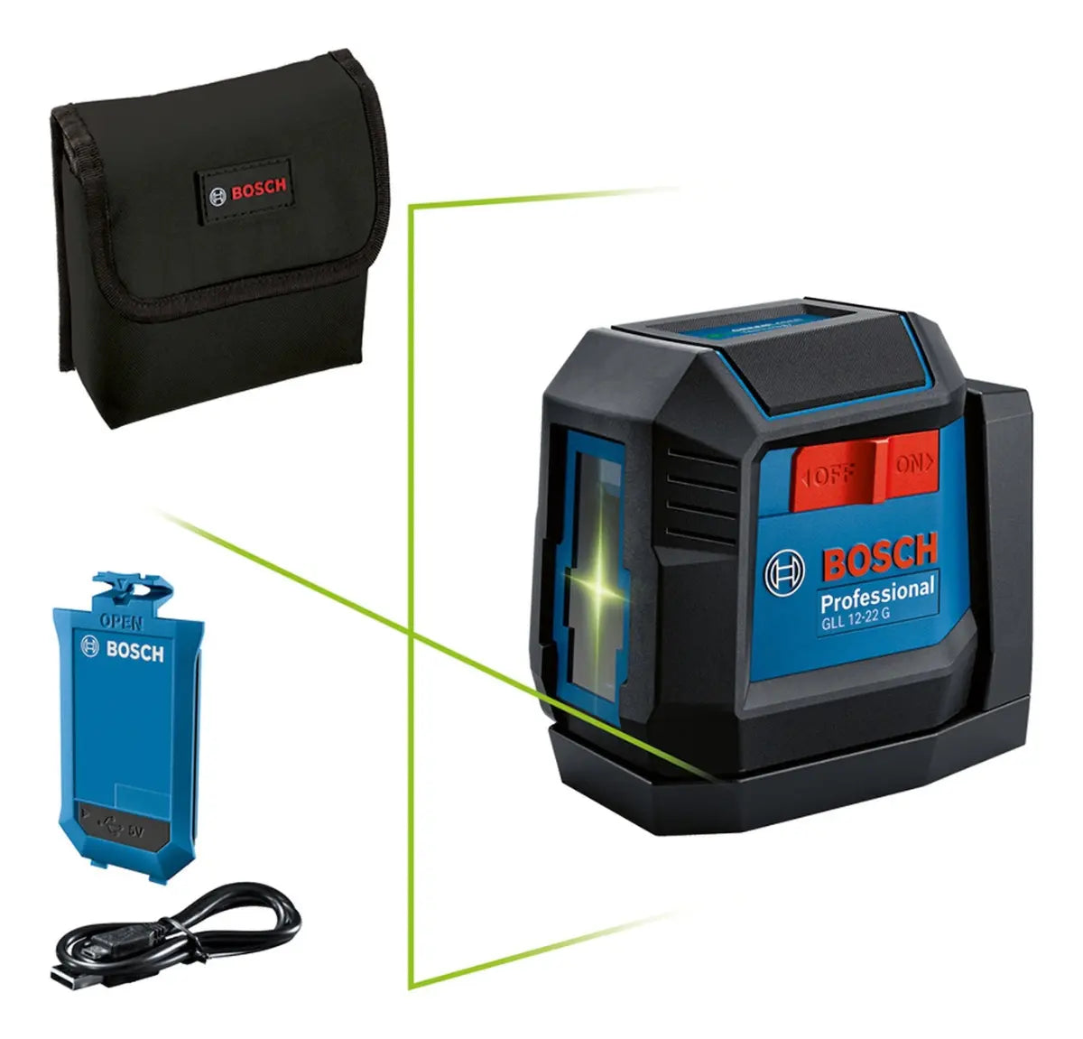 Nivel Láser Verde Bosch GLL 12-22 G