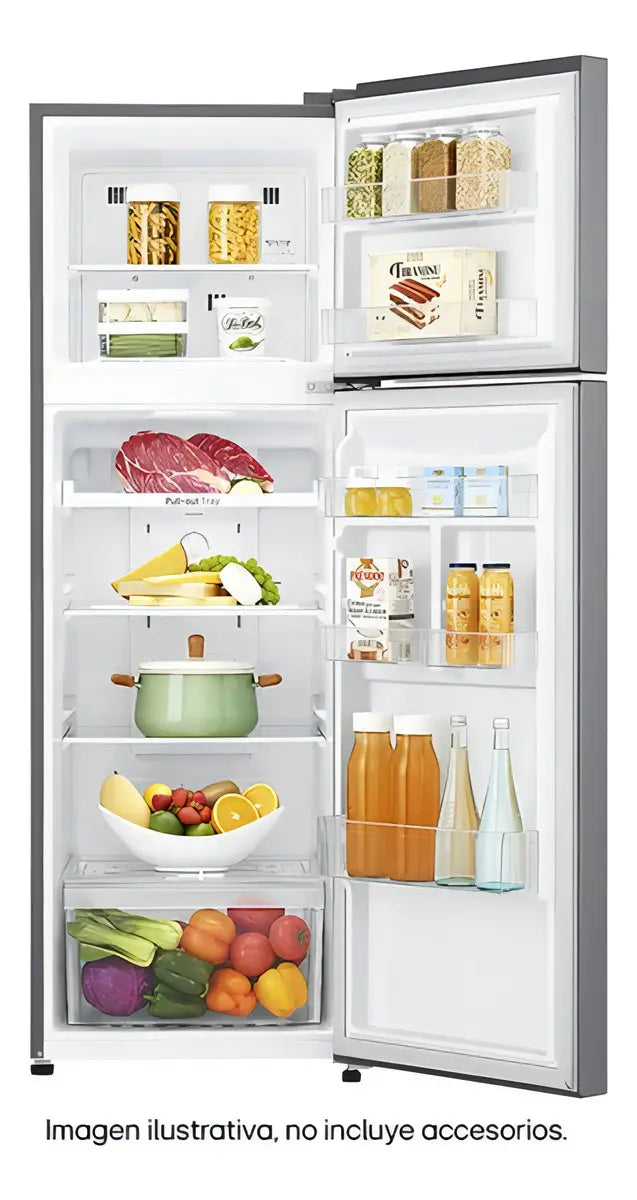 Refrigerador LG Top Freezer 9 Pies Gt32bp Smart Inverter Plateado
