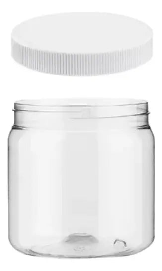 10 Botes De Plástico 500ml Con Tapa Para Almacenar