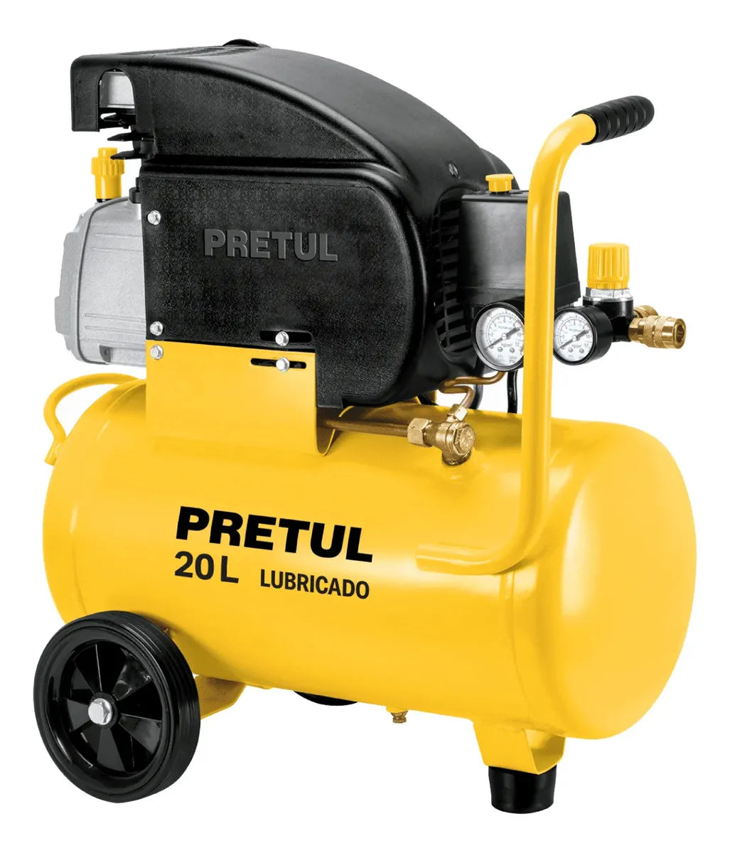 Compresor horizontal lubricado PRETUL, 20L, 2-1/2HP, COMP-20LP
