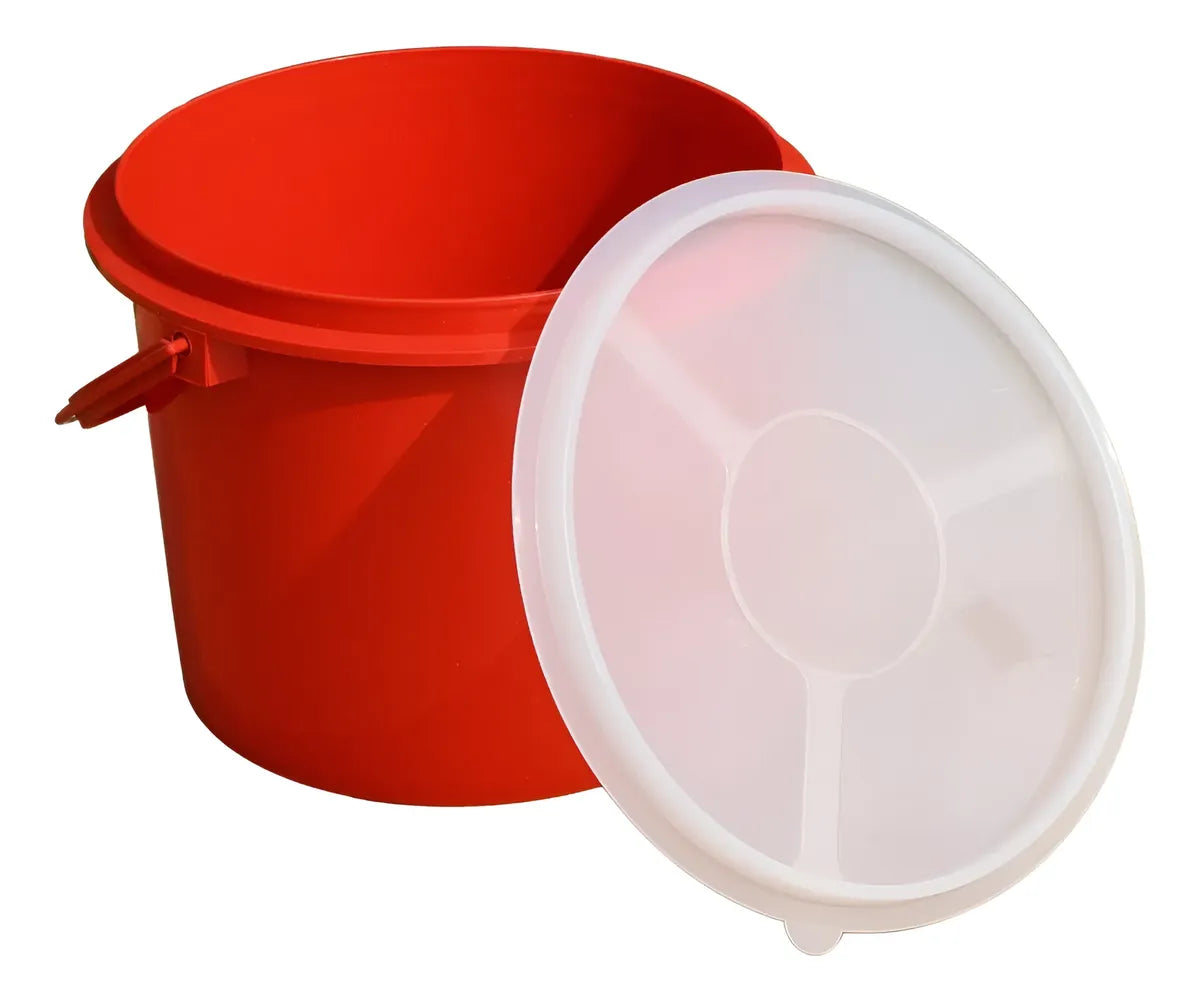 Cubeta Bote Lechero Con Tapa 6 Litros Plastico Hogar Cocina