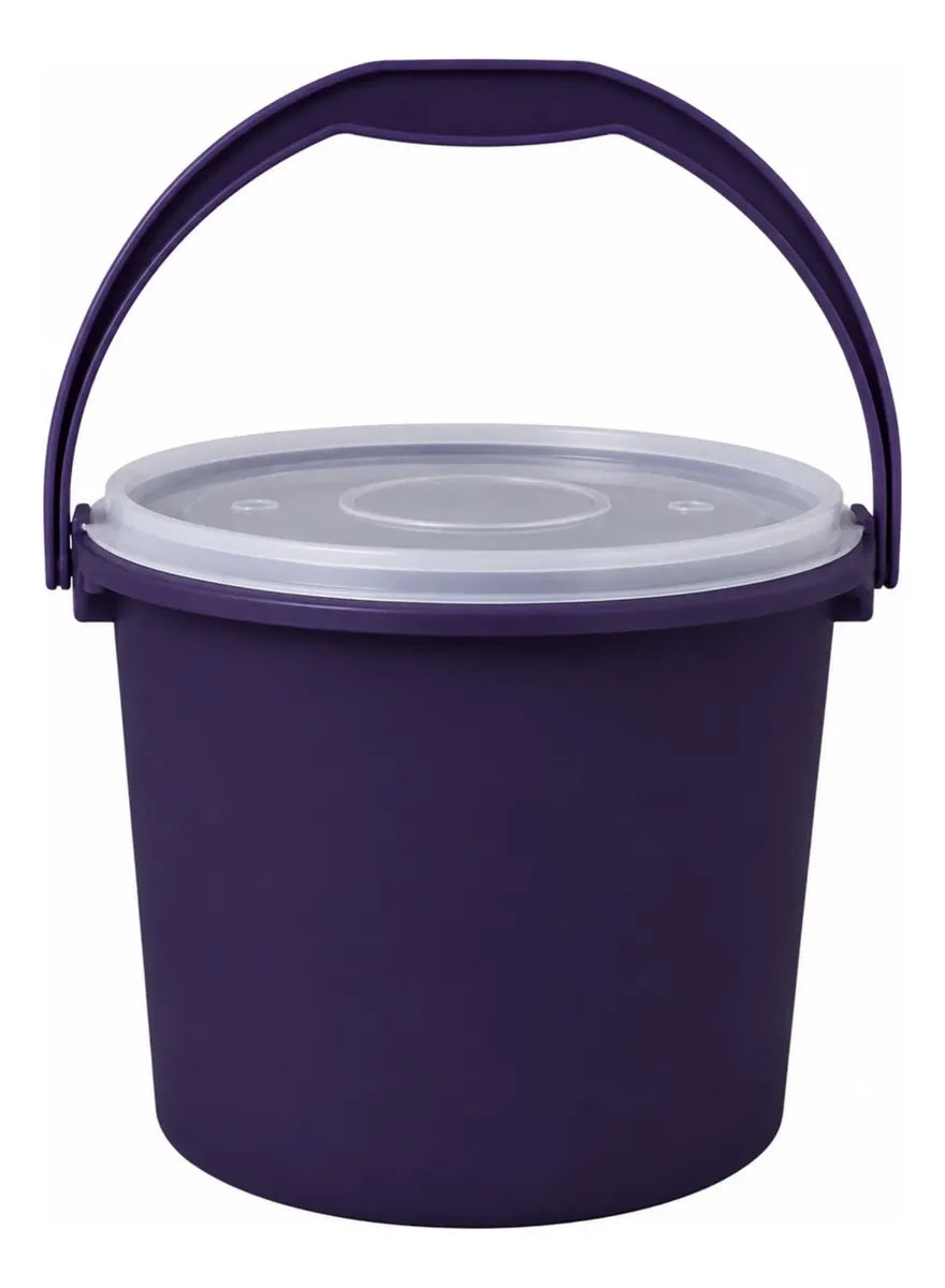 Cubeta Bote Lechero Con Tapa 6 Litros Plastico Hogar Cocina