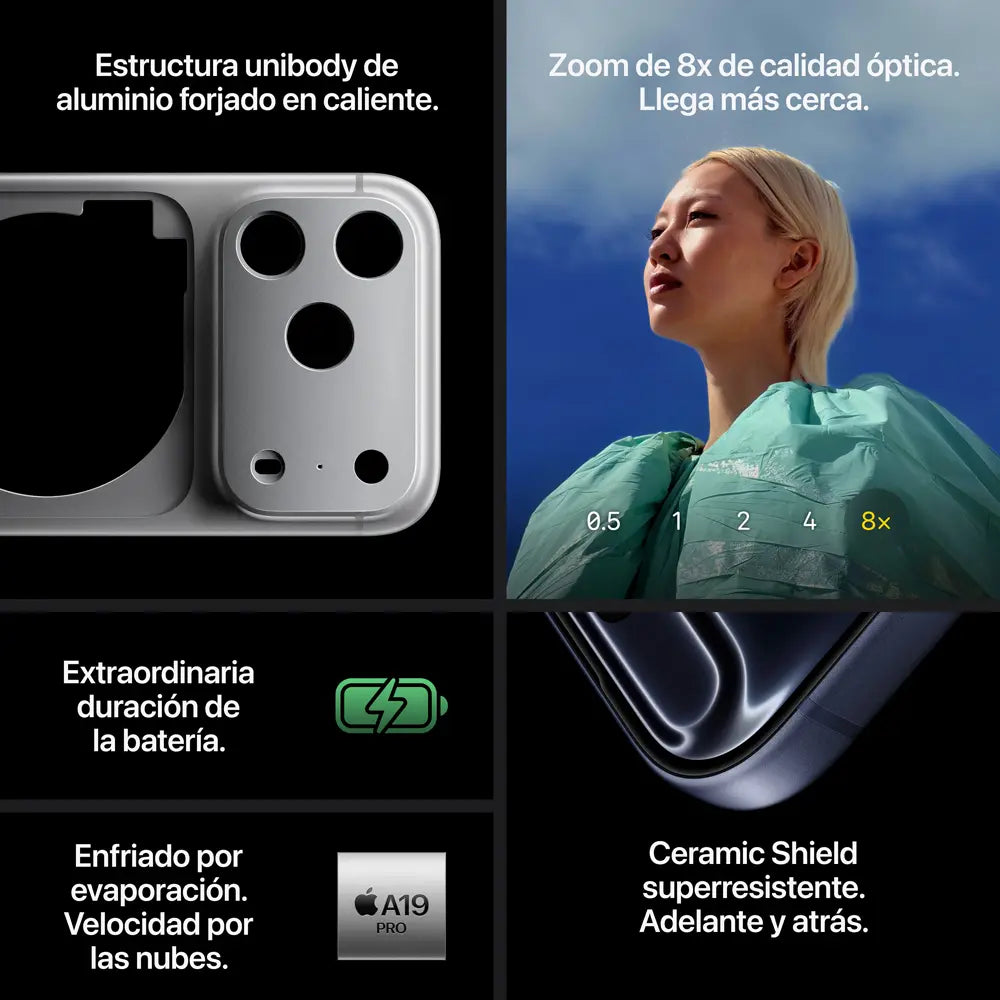 Apple iPhone 17 Pro Max (256 GB) - Naranja cósmico - Sólo eSIM - Distribuidor Autorizado