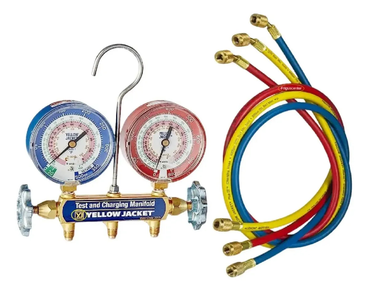 Juego Manometros Refrigeracion Manifold R410 R22 R404 42004