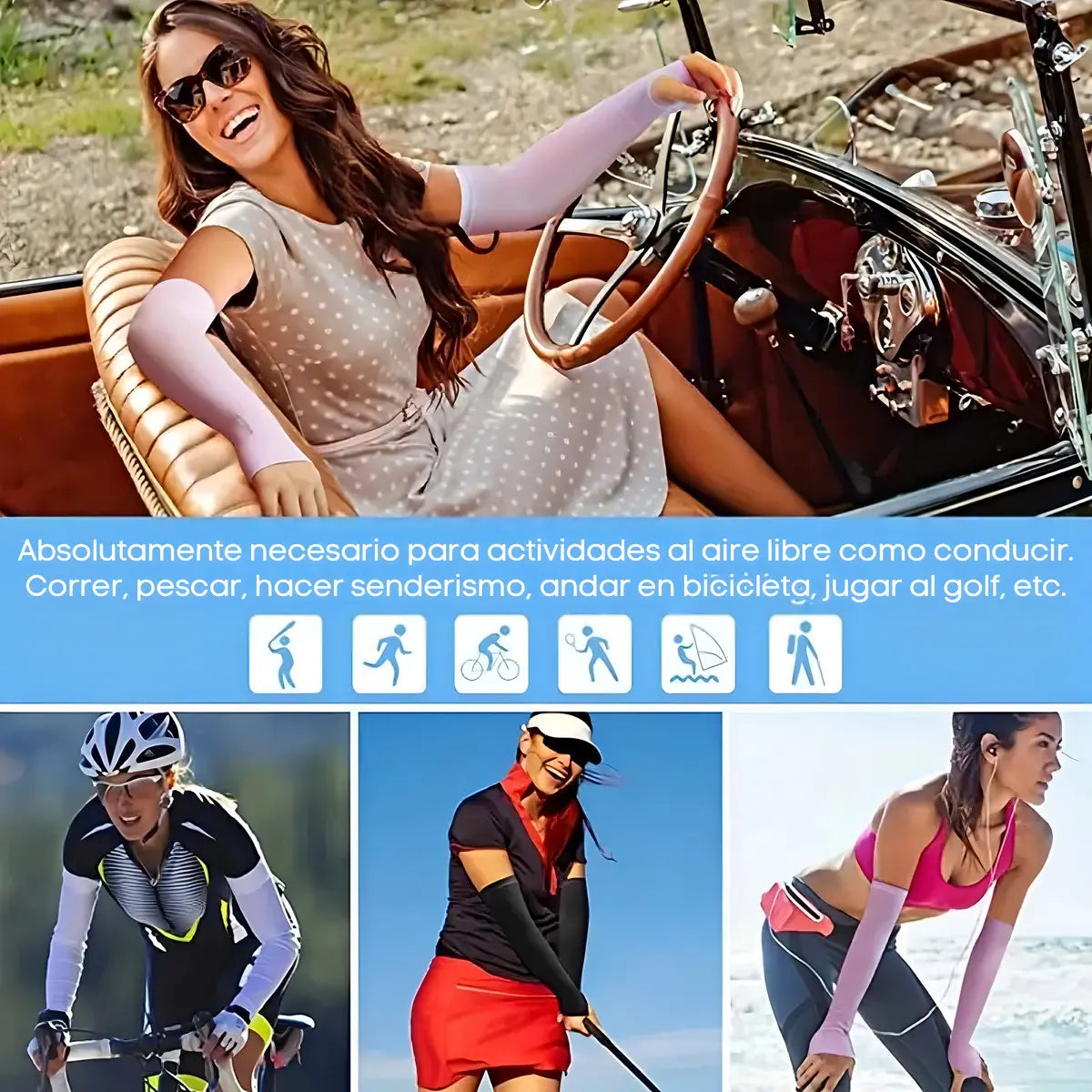 Mangas Protectoras UV Universo en Linea para Deportes Al Aire Libre