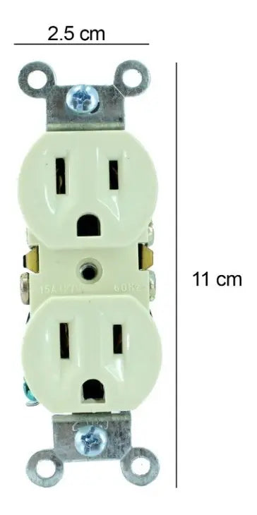 Tomacorriente Polarizado Surtek 13640 15 Amp Marfil 29910600