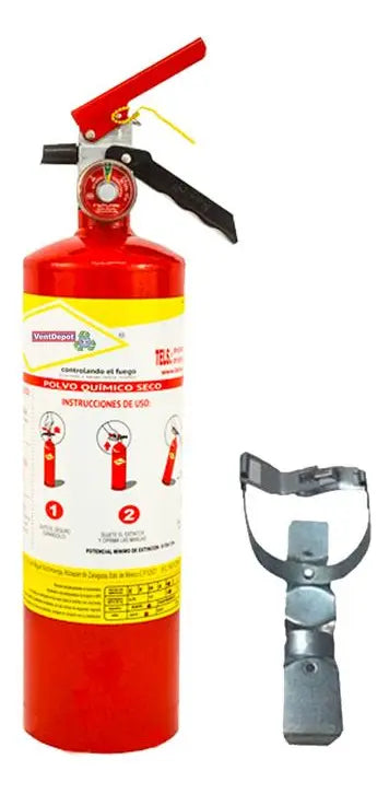 Extintor Tipo Pqs Para Carros, Mxfcr-002, 1kg, Clase A,b,c