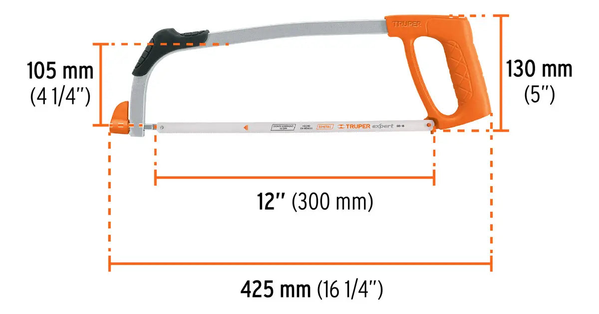 Arco Profesional Tubular Para Segueta 12', Truper, 10234