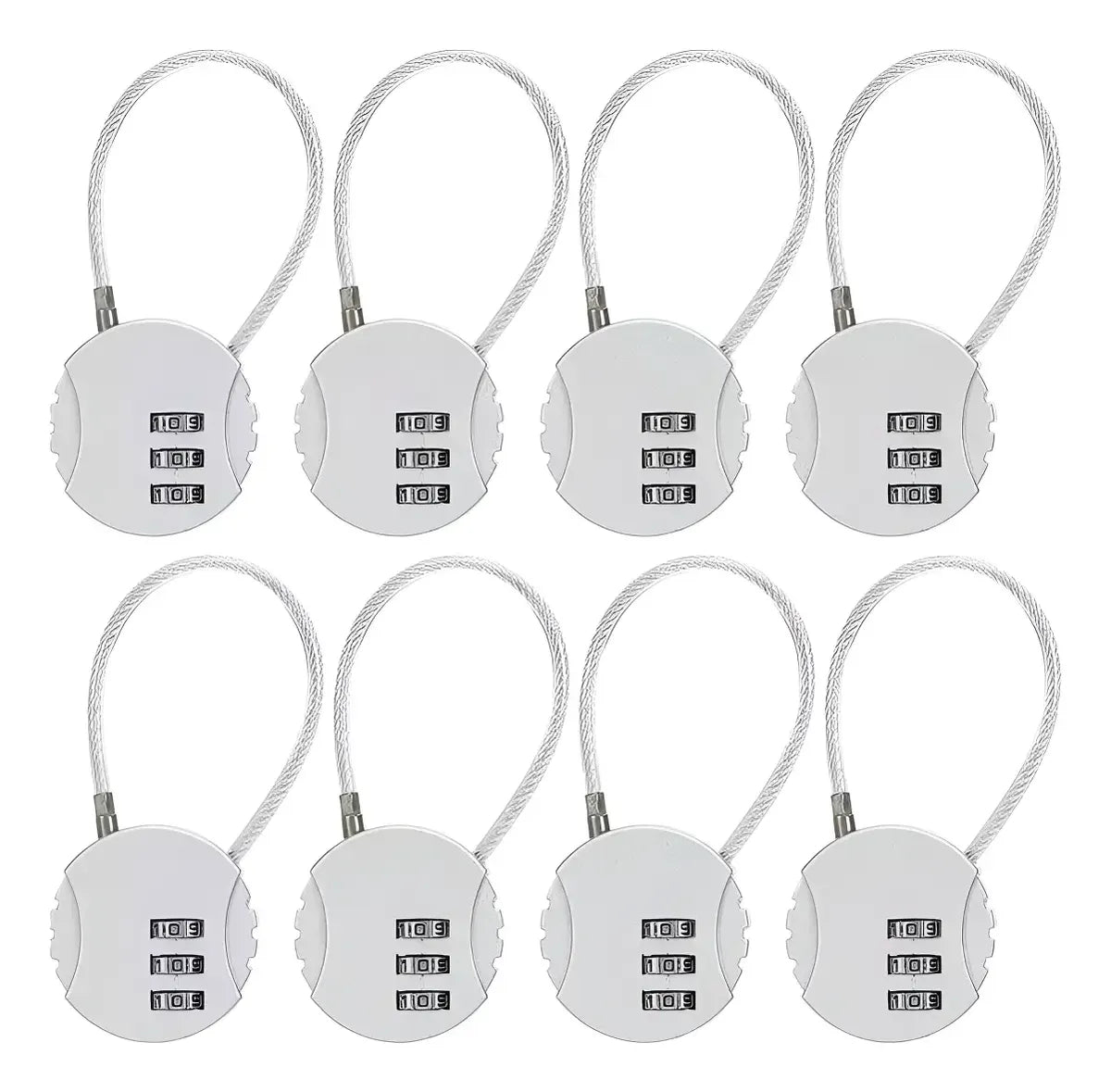 8 Candados De Combinación De Seguridad Para Mochilas Lockers