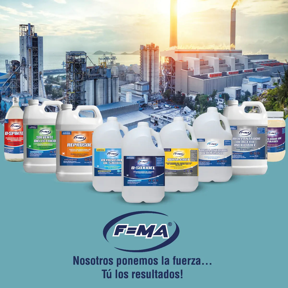 Desengrasante Industrial FMA REPROSOL 100% Concentrado de 4 L