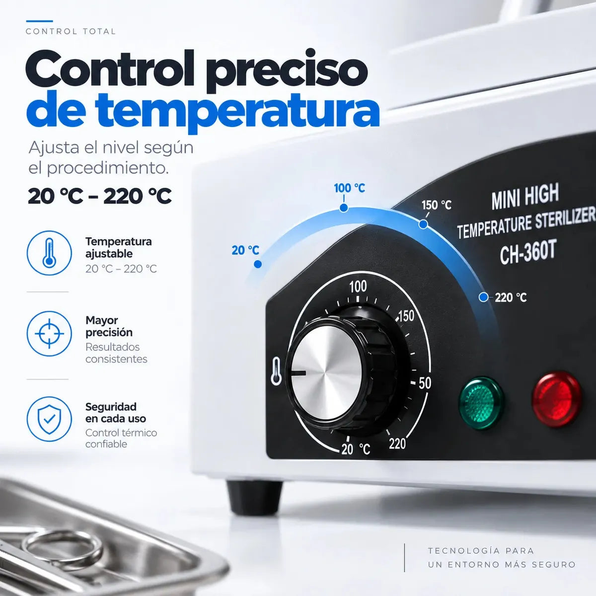 Esterilizador Quirurgico Armoni CH360T Calor 300w 2.2l ...